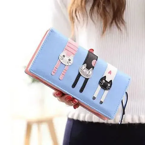 Kittens & Cash Faux Leather Wallet