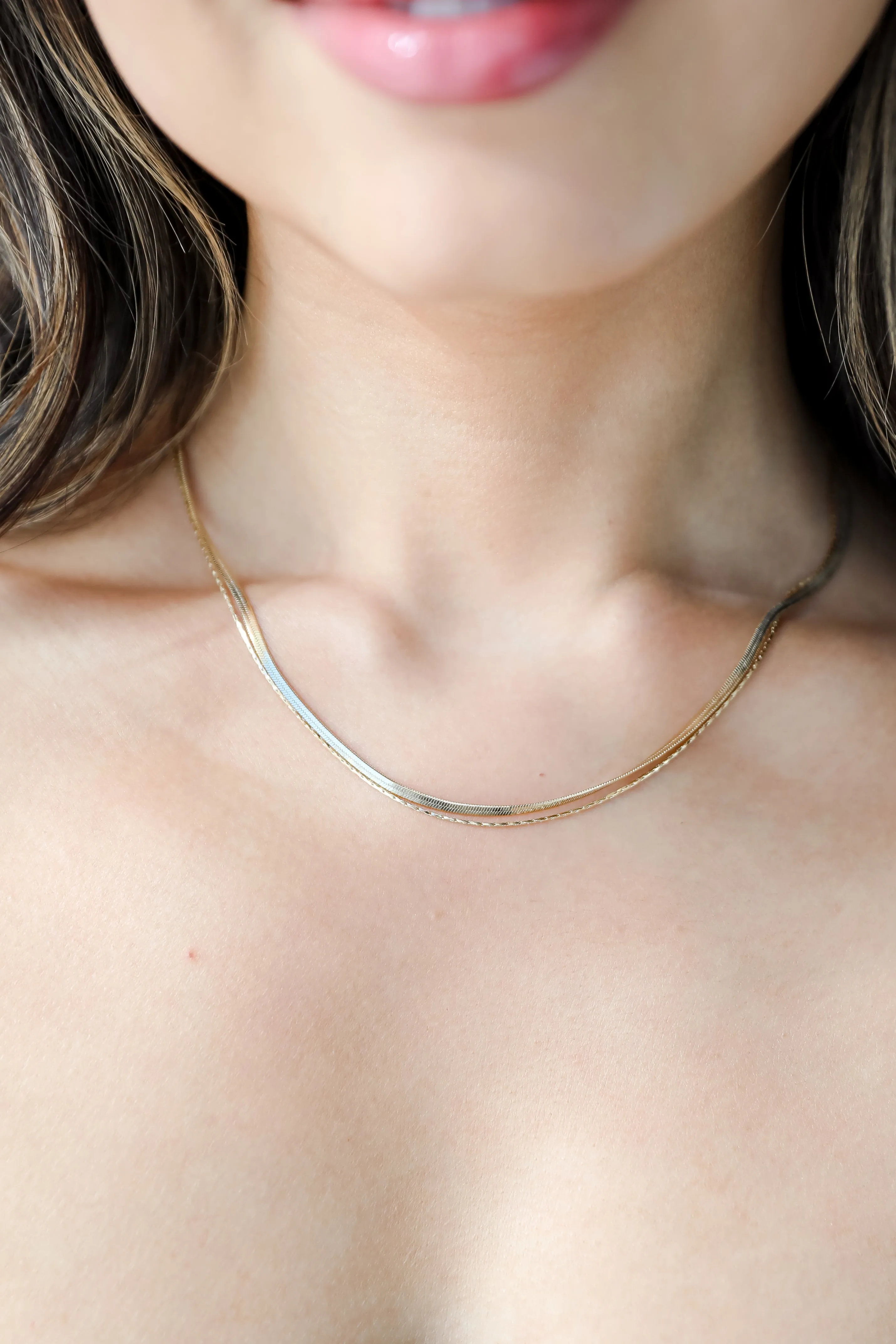 Lana Gold Layered Chain Necklace