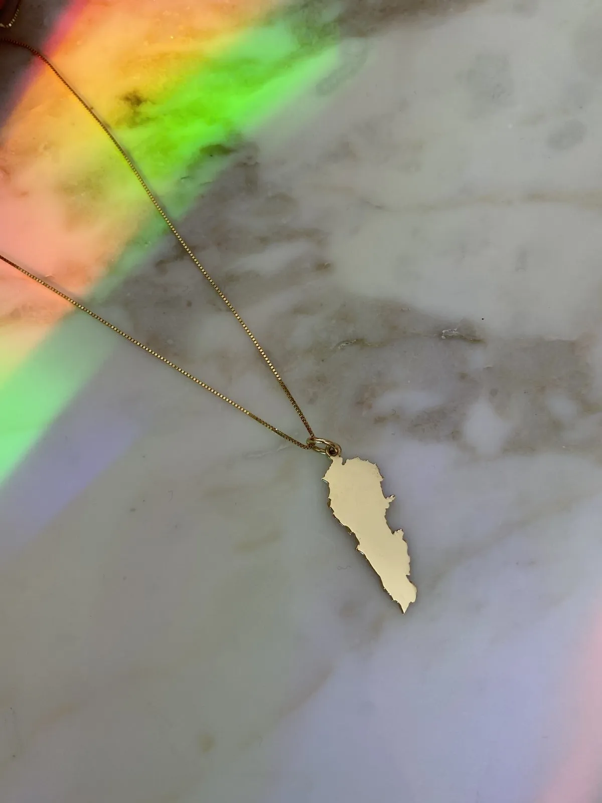 Lebanon Map Pendant Medium