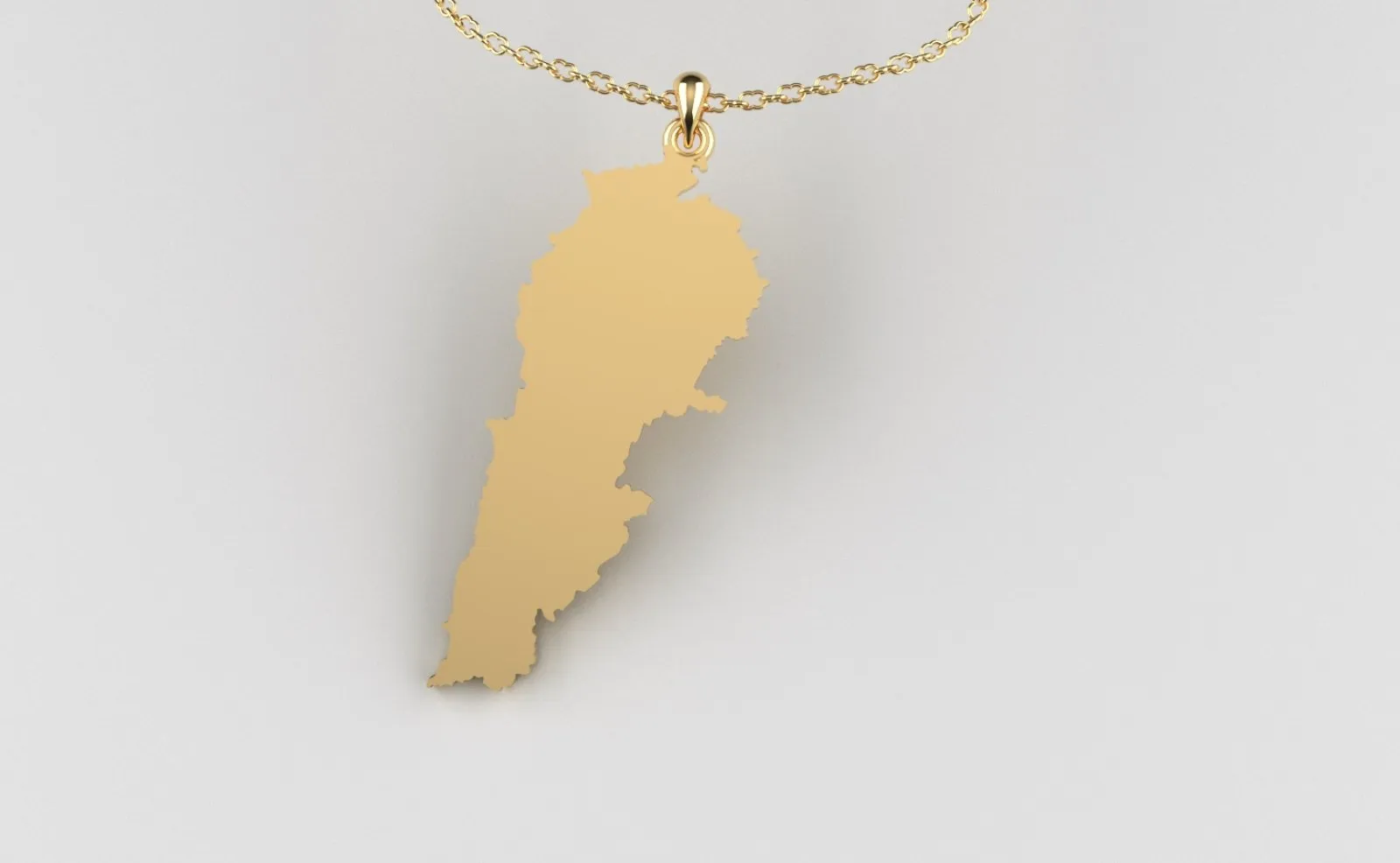 Lebanon Map Pendant Medium