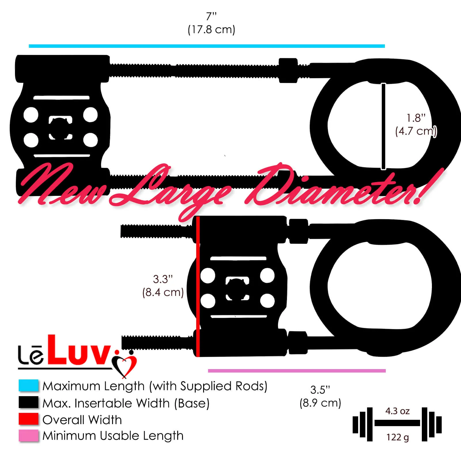 LeLuv Penis Extender SLIDER Kits - Basic, Hybrid, Deluxe