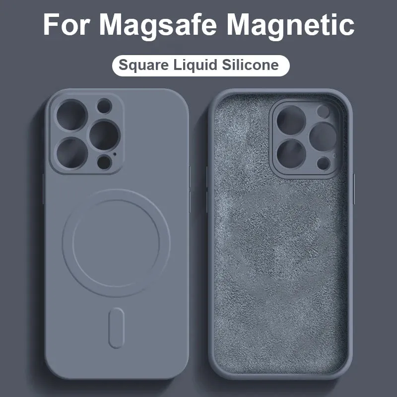 Liquid Silicone Magnetic Case for iPhone