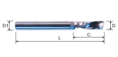 LMT Belin - 22317 1/8 inch Cut Diameter Downcut Router Bit