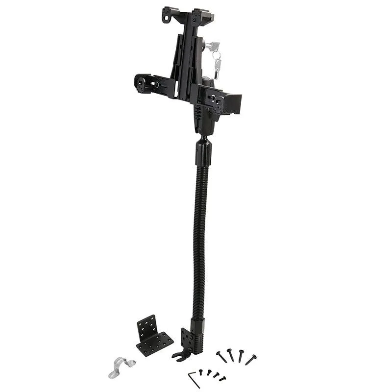 LockVise™ Locking Seat Rail Tablet Mount with 18" Gooseneck