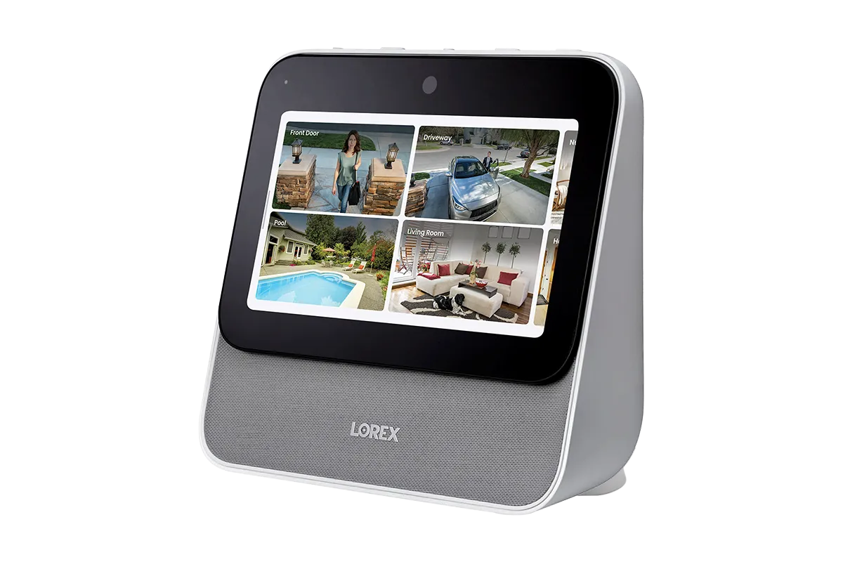 Lorex Smart Home Security Center with 2K Wire-Free Cameras, Two 2K Pan-Tilt Indoor Wi-Fi Security Cameras and Range Extender