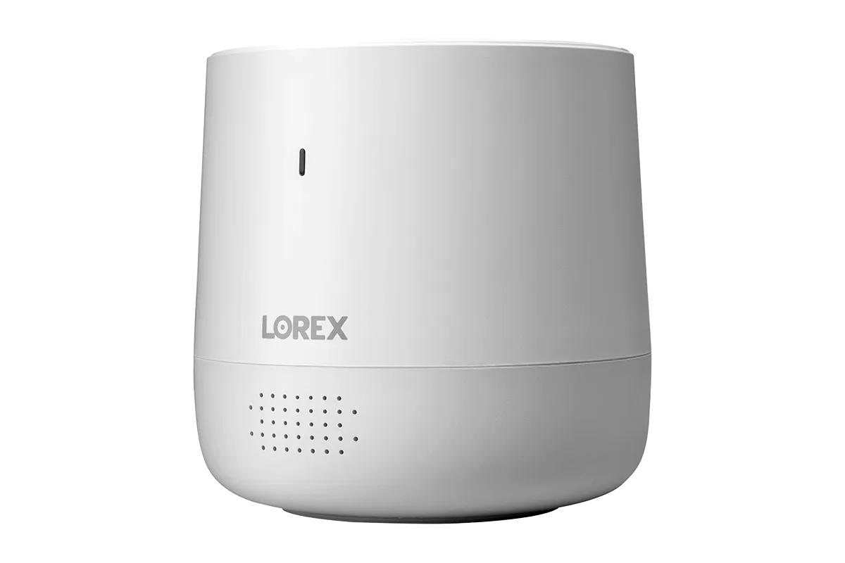 Lorex Smart Home Security Center with 2K Wire-Free Cameras, Two 2K Pan-Tilt Indoor Wi-Fi Security Cameras and Range Extender