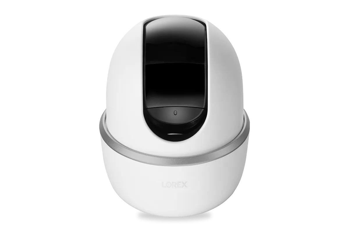 Lorex Smart Home Security Center with 2K Wire-Free Cameras, Two 2K Pan-Tilt Indoor Wi-Fi Security Cameras and Range Extender