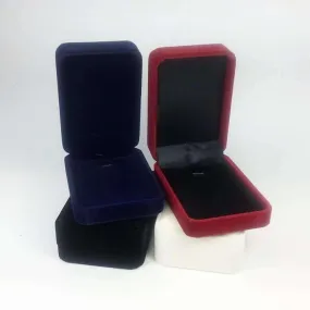 Luxurious Velvet Necklace Box in Four Colors - Gift Jewelry Box