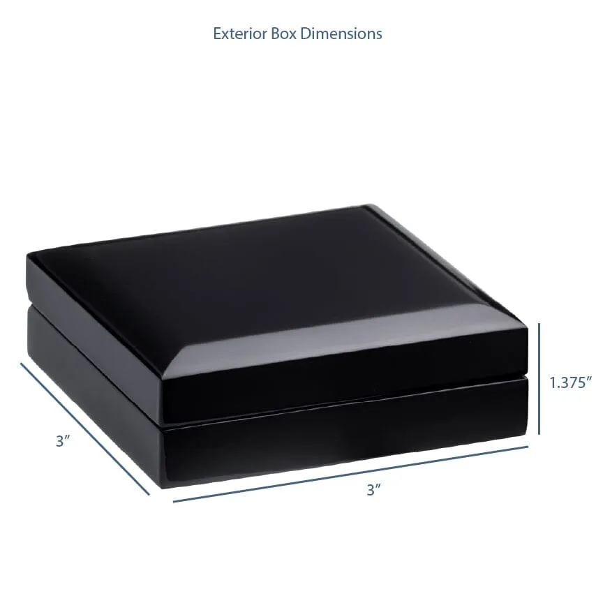 Luxury Wooden Lacquered Earring/Pendant Box, Imperial Collection