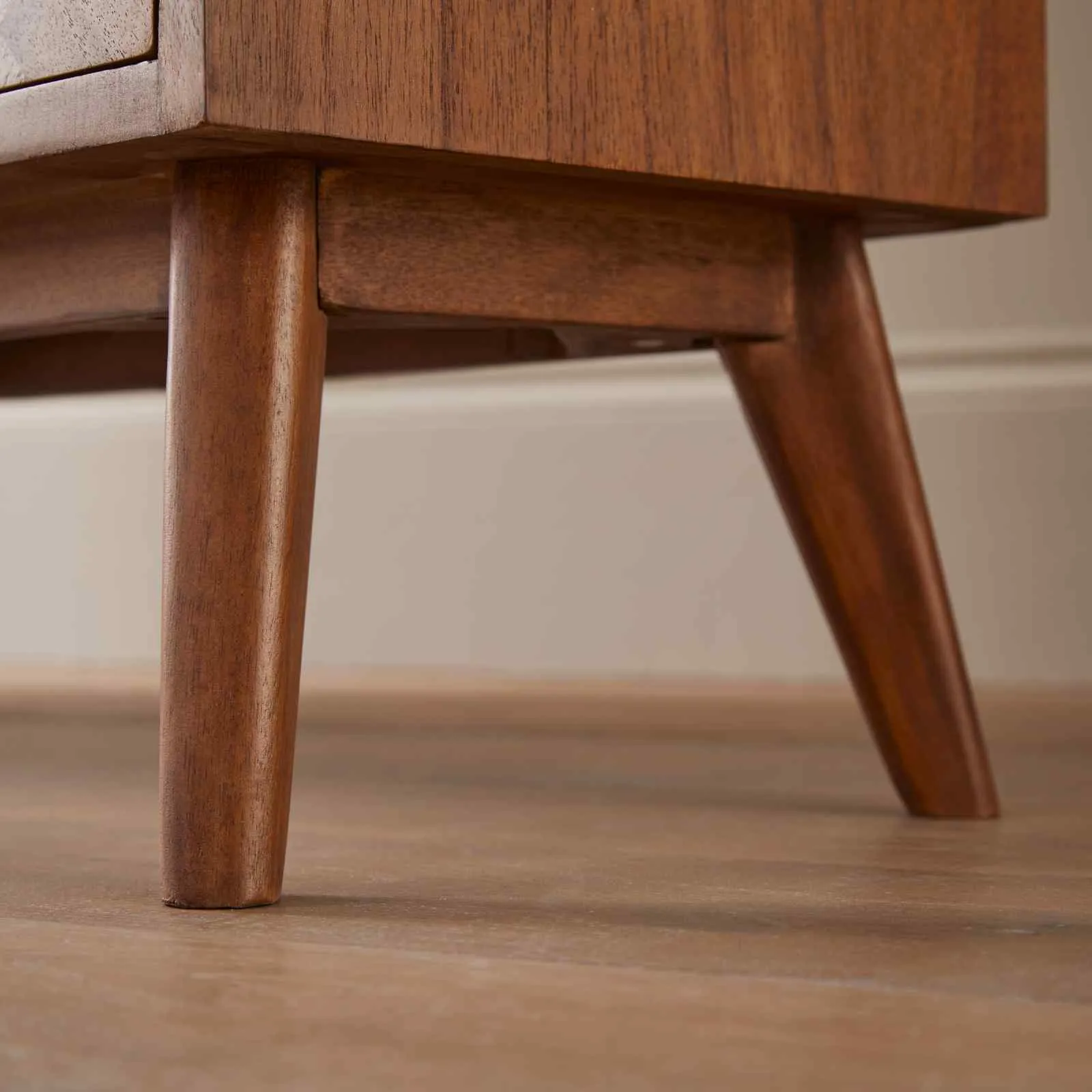 Mid Century Modern Parquet Bookcase