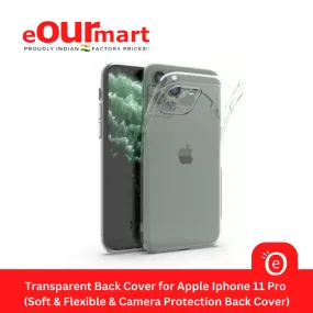 Mobile Back Cover for Apple iPhone 11 Pro ( Flexible | Silicone | Transparent )