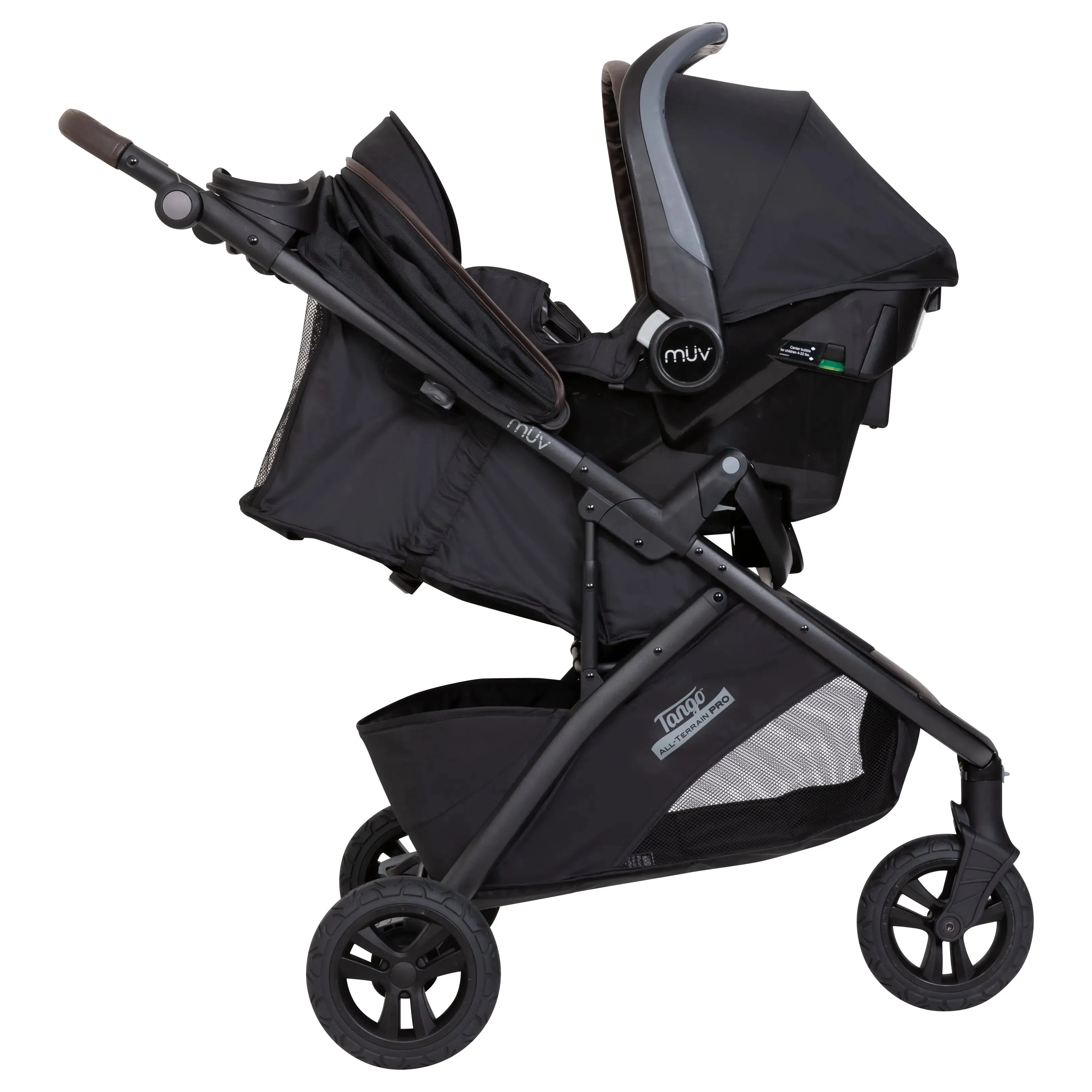 MUV® Tango™ Pro Stroller Travel System with Ally™ 35 Infant Car Seat - Uptown Brown