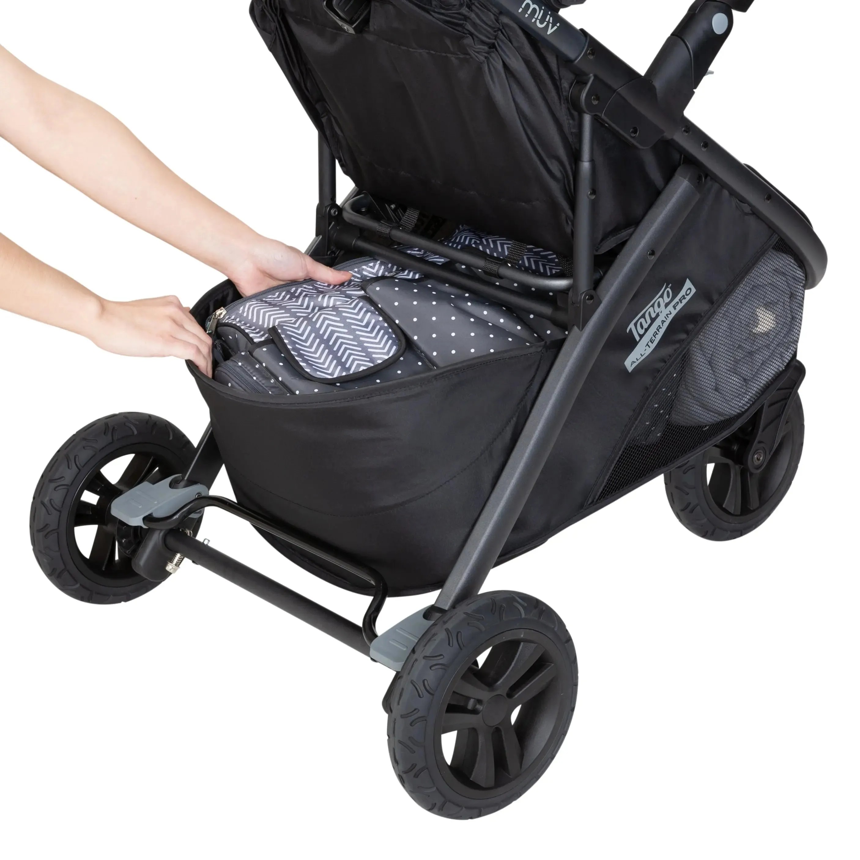 MUV® Tango™ Pro Stroller Travel System with Ally™ 35 Infant Car Seat - Uptown Brown