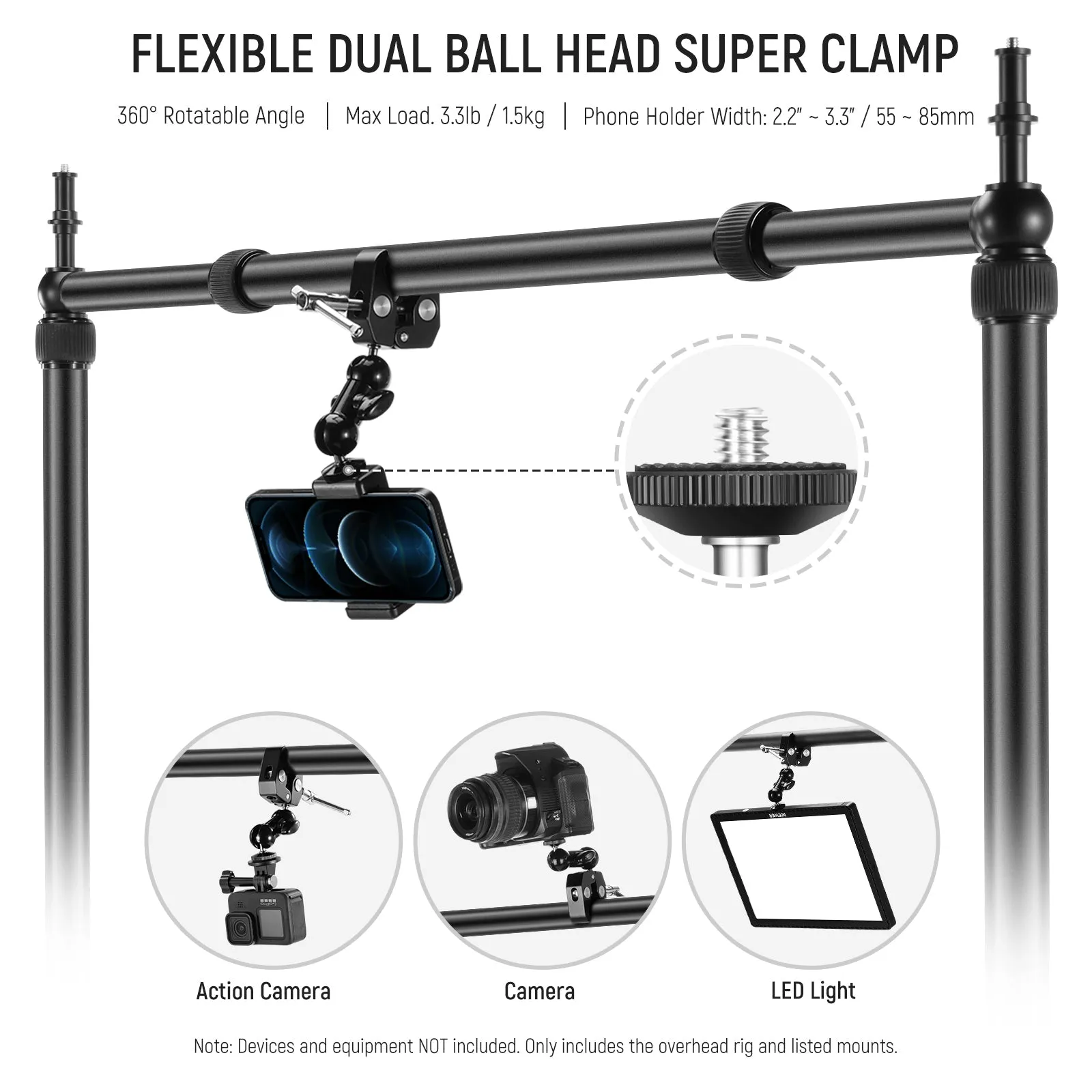 NEEWER NK002 Overhead Camera Mount Rig