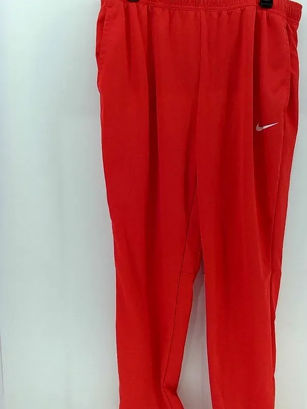 Nike Men's Red Dri-Fit Medium Active Pants