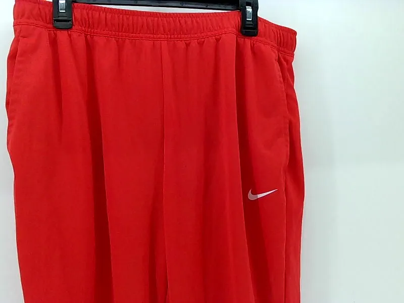 Nike Men's Red Dri-Fit Medium Active Pants