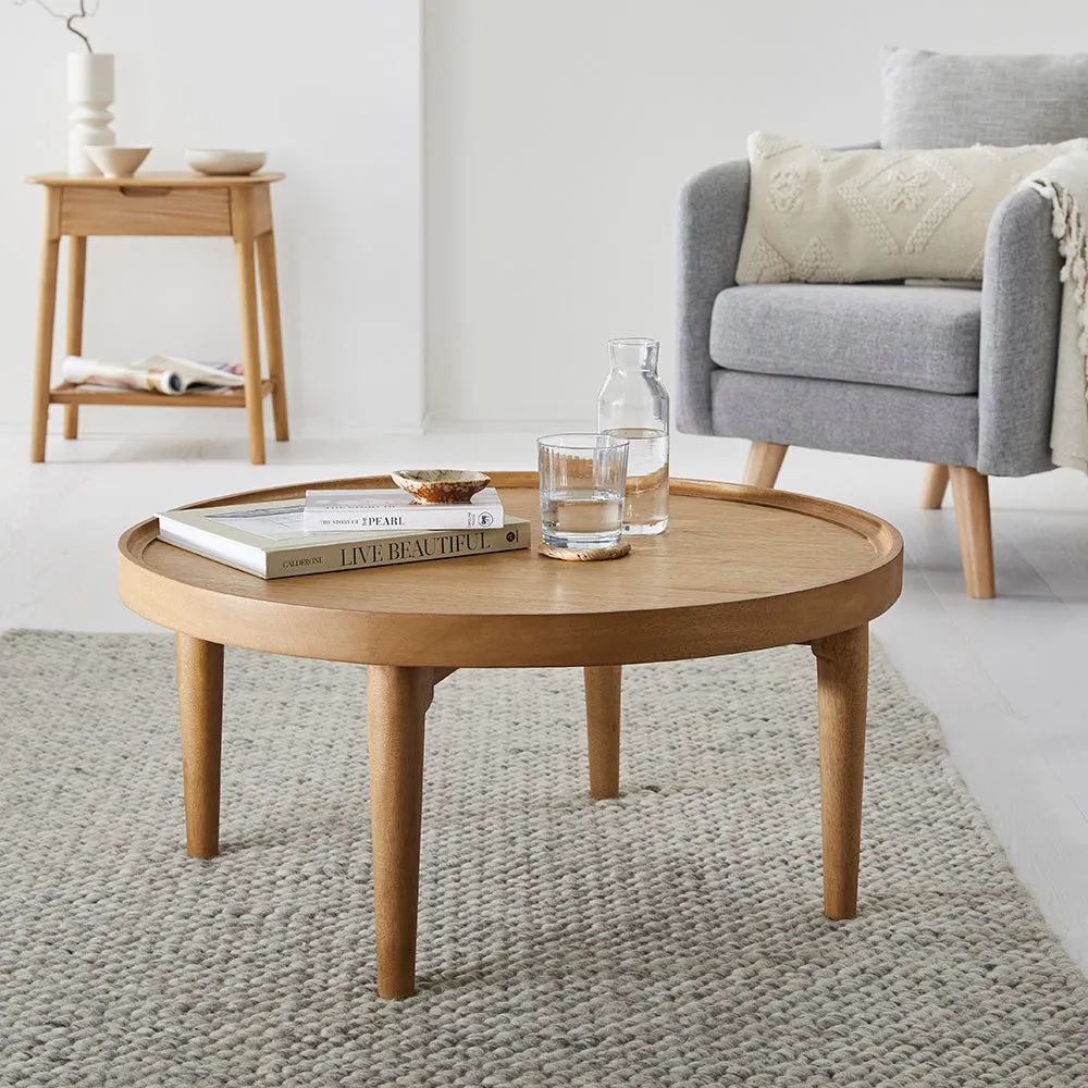 Norway Round Oak Coffee Table