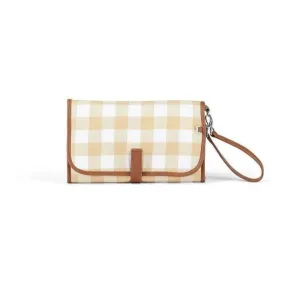 OiOi Travel Change Mat - Beige Gingham