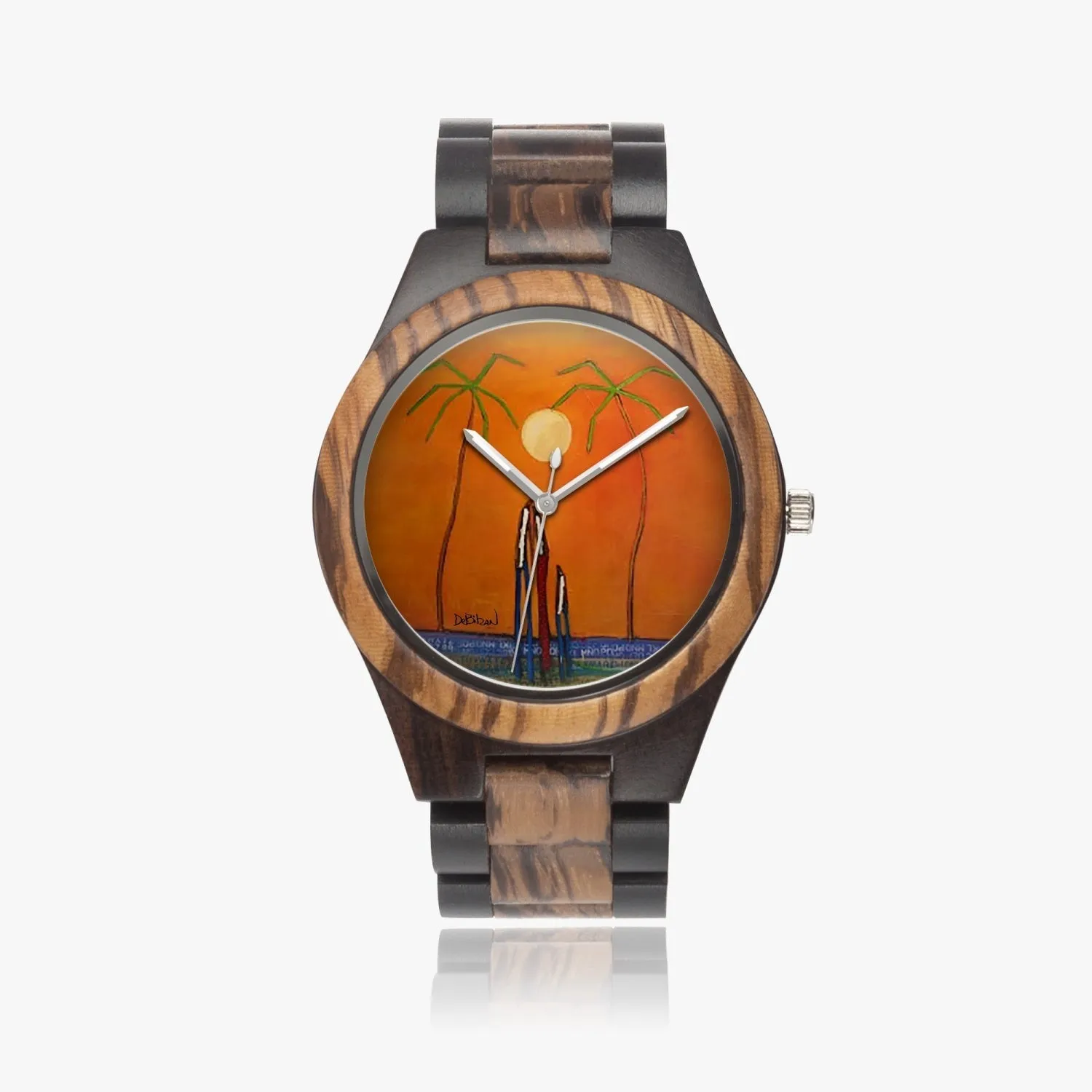 One fine day Indian Ebony Wooden Watch