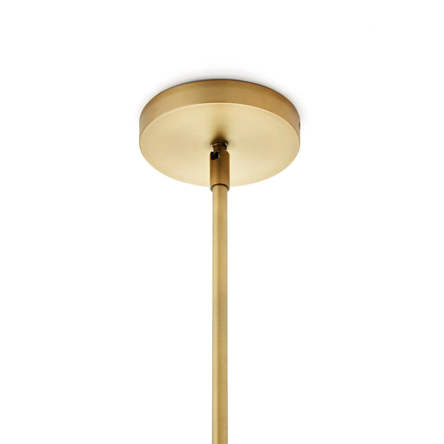 Open Box Powell LED 10" Aged Brass Globe Pendant