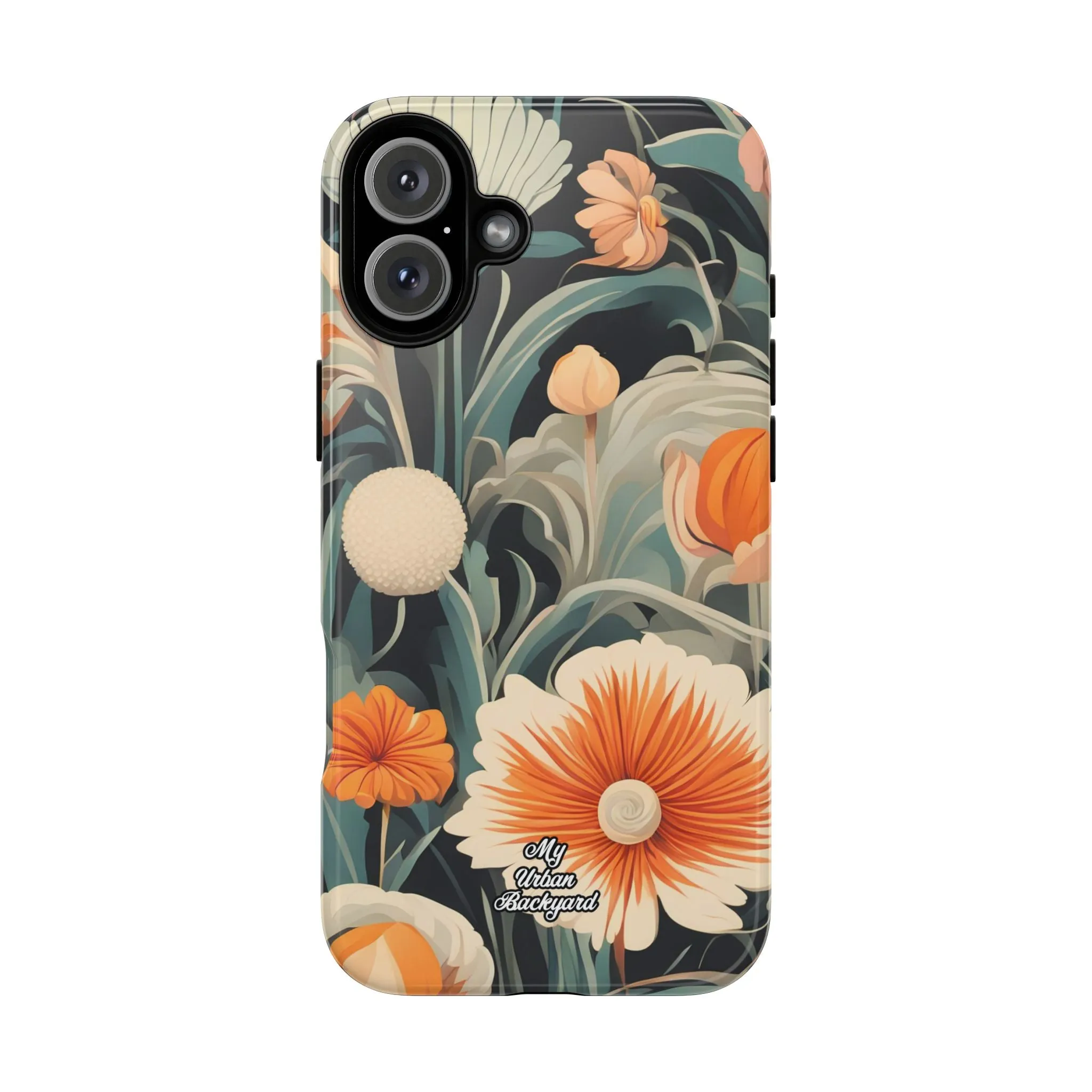 Orange and White Flowers, Cell Phone Case - Apple, Samsung or Google Pixel