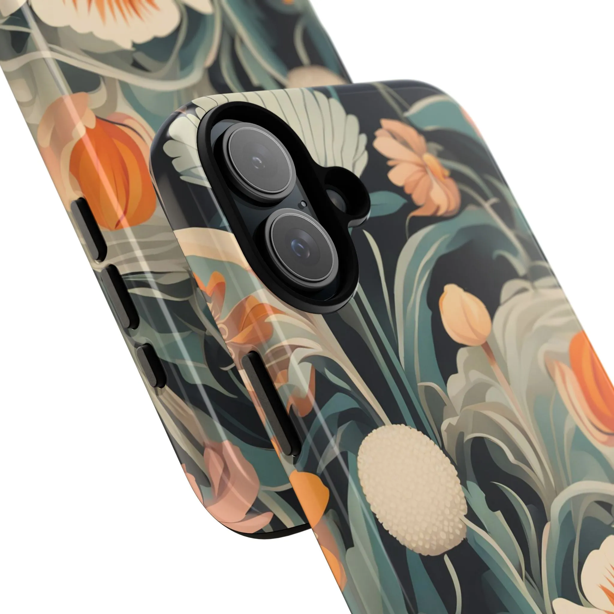 Orange and White Flowers, Cell Phone Case - Apple, Samsung or Google Pixel