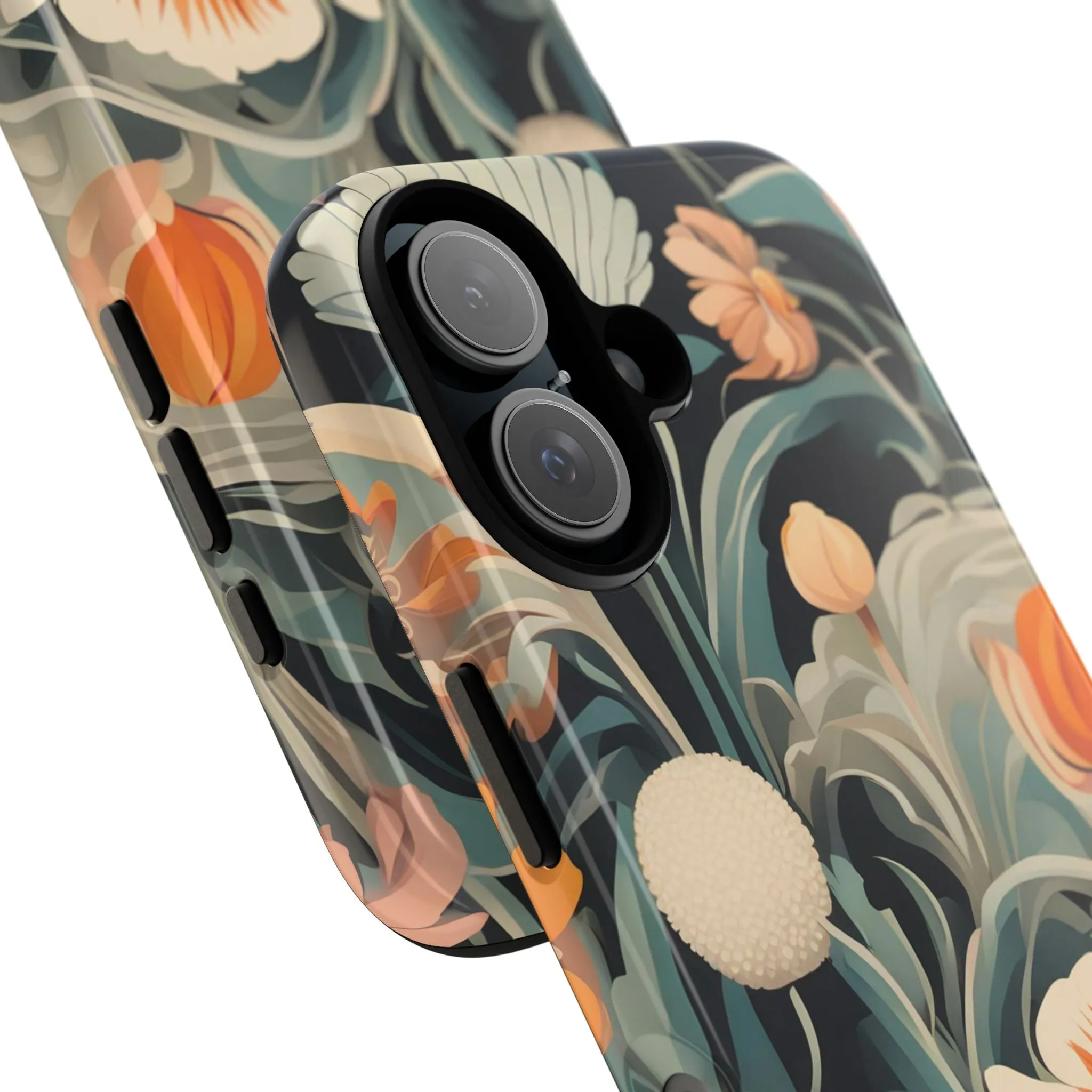 Orange and White Flowers, Cell Phone Case - Apple, Samsung or Google Pixel