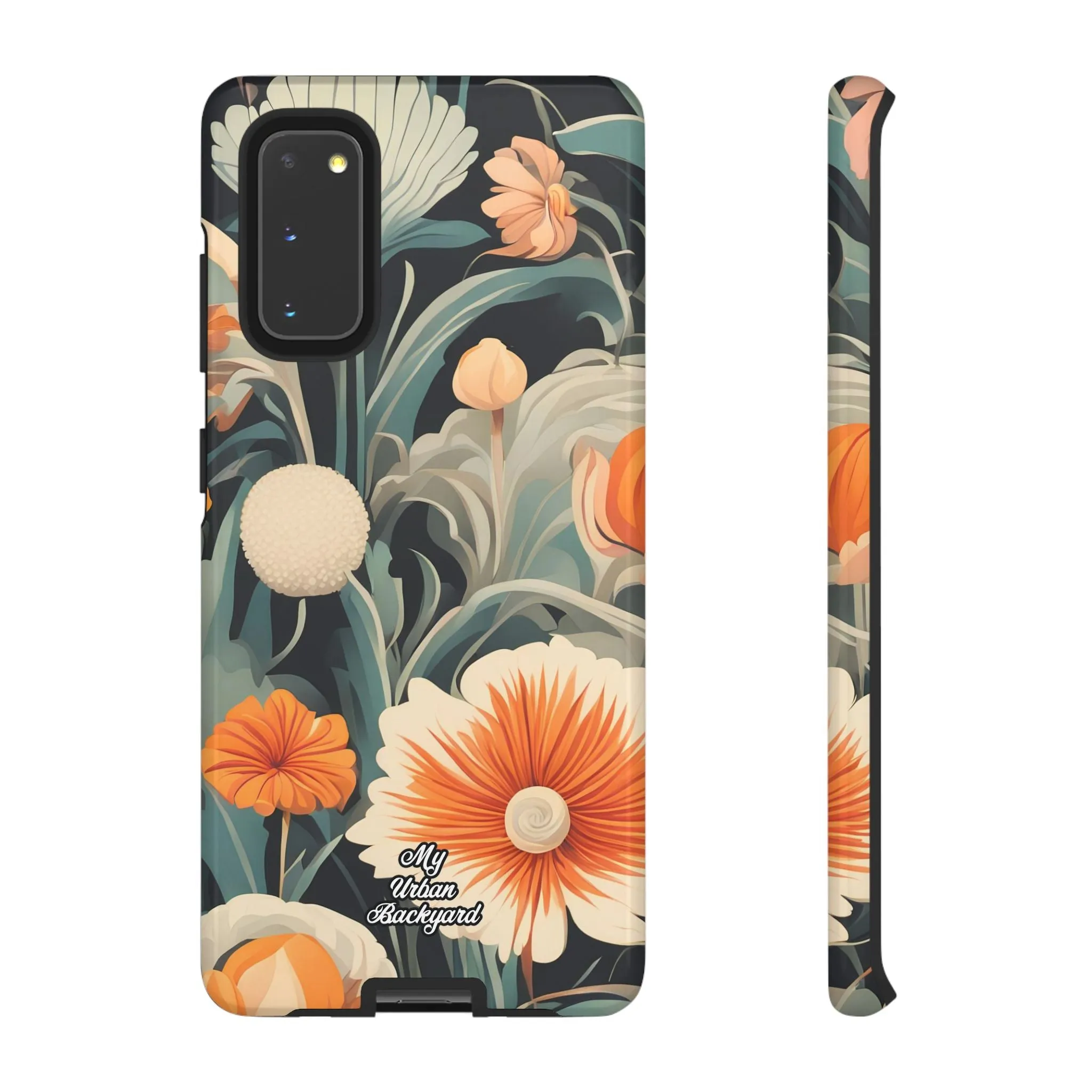 Orange and White Flowers, Cell Phone Case - Apple, Samsung or Google Pixel