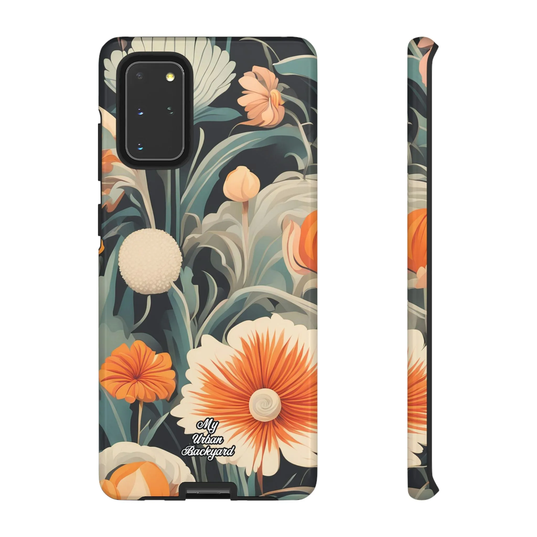 Orange and White Flowers, Cell Phone Case - Apple, Samsung or Google Pixel