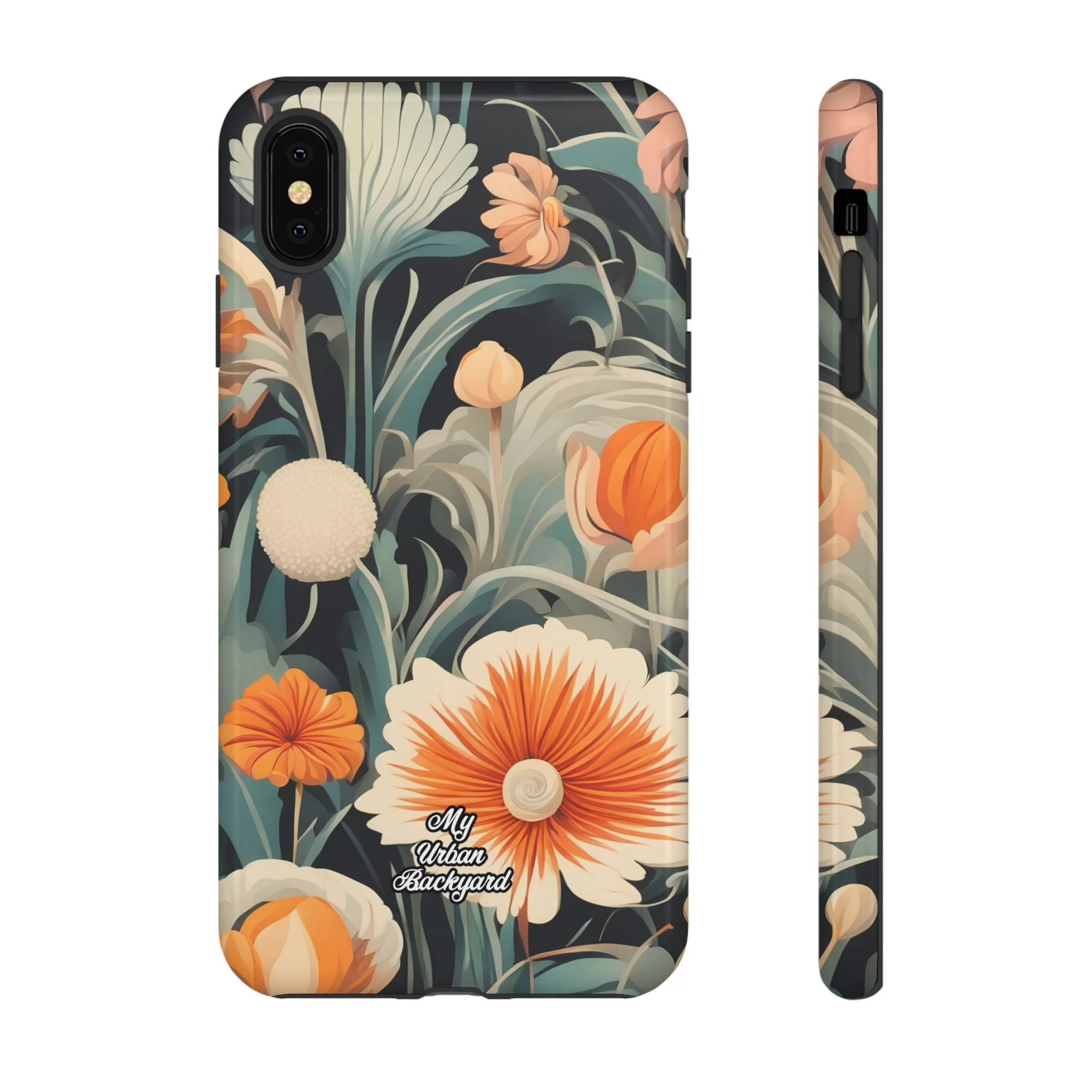 Orange and White Flowers, Cell Phone Case - Apple, Samsung or Google Pixel