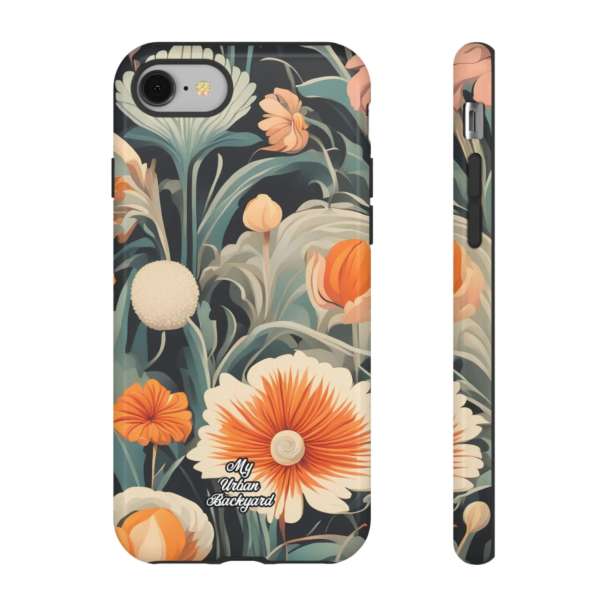 Orange and White Flowers, Cell Phone Case - Apple, Samsung or Google Pixel