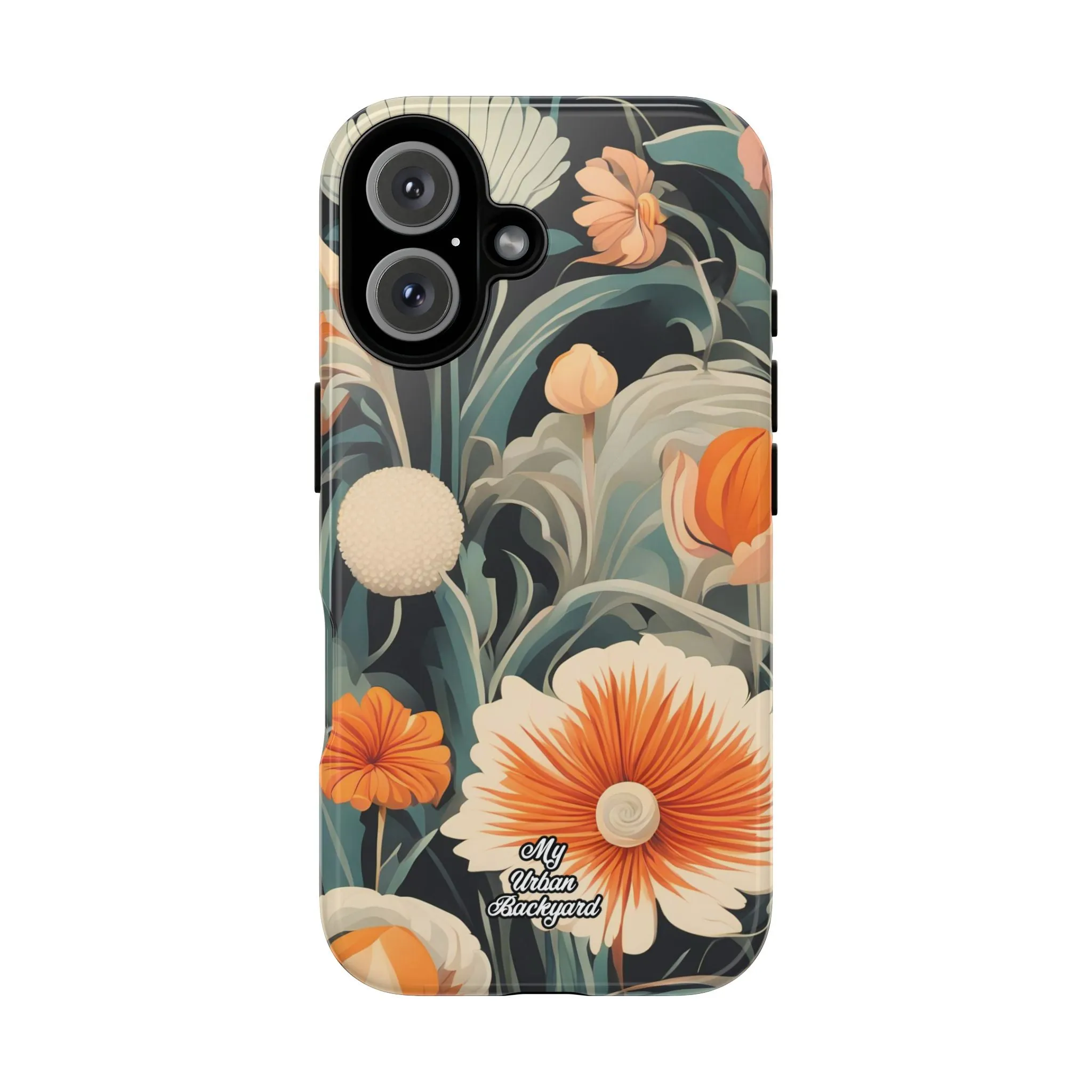 Orange and White Flowers, Cell Phone Case - Apple, Samsung or Google Pixel