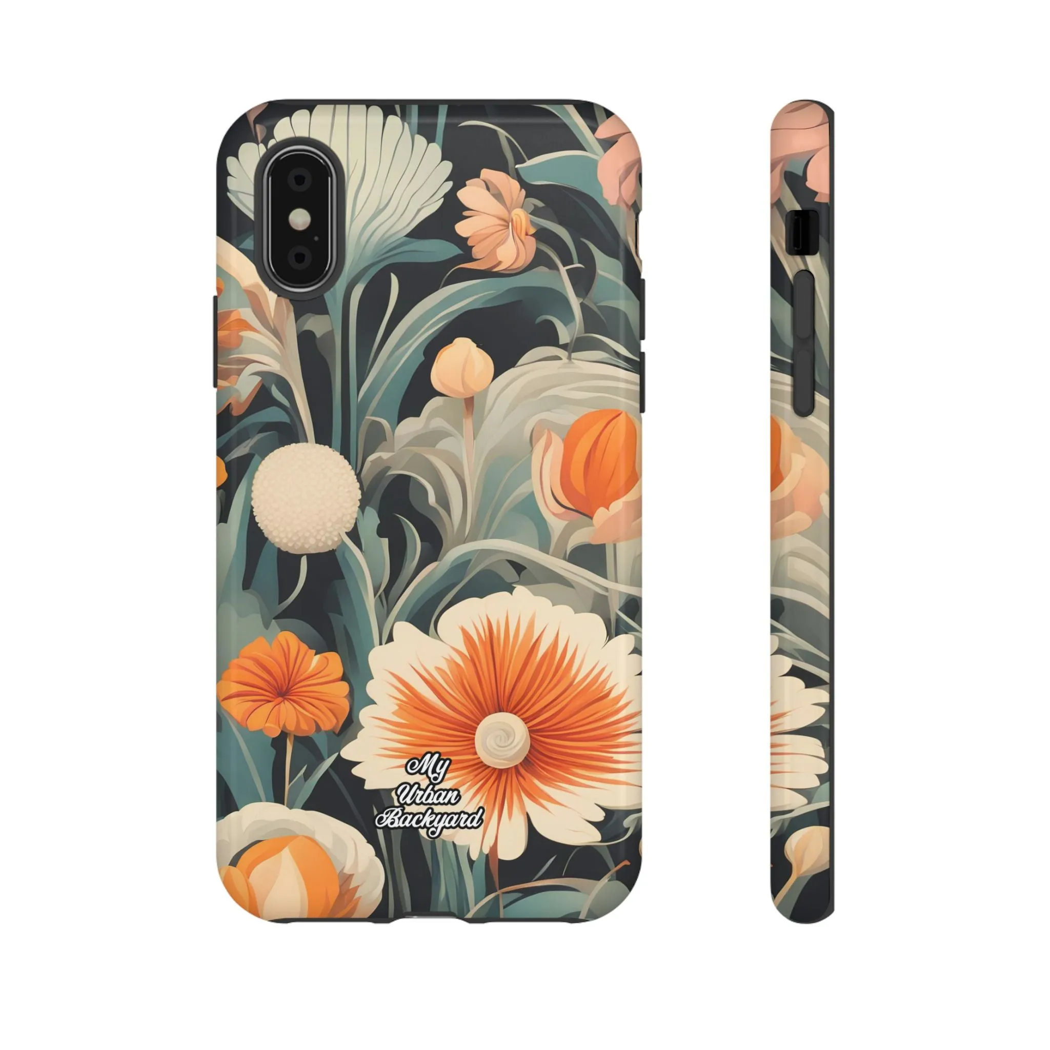 Orange and White Flowers, Cell Phone Case - Apple, Samsung or Google Pixel