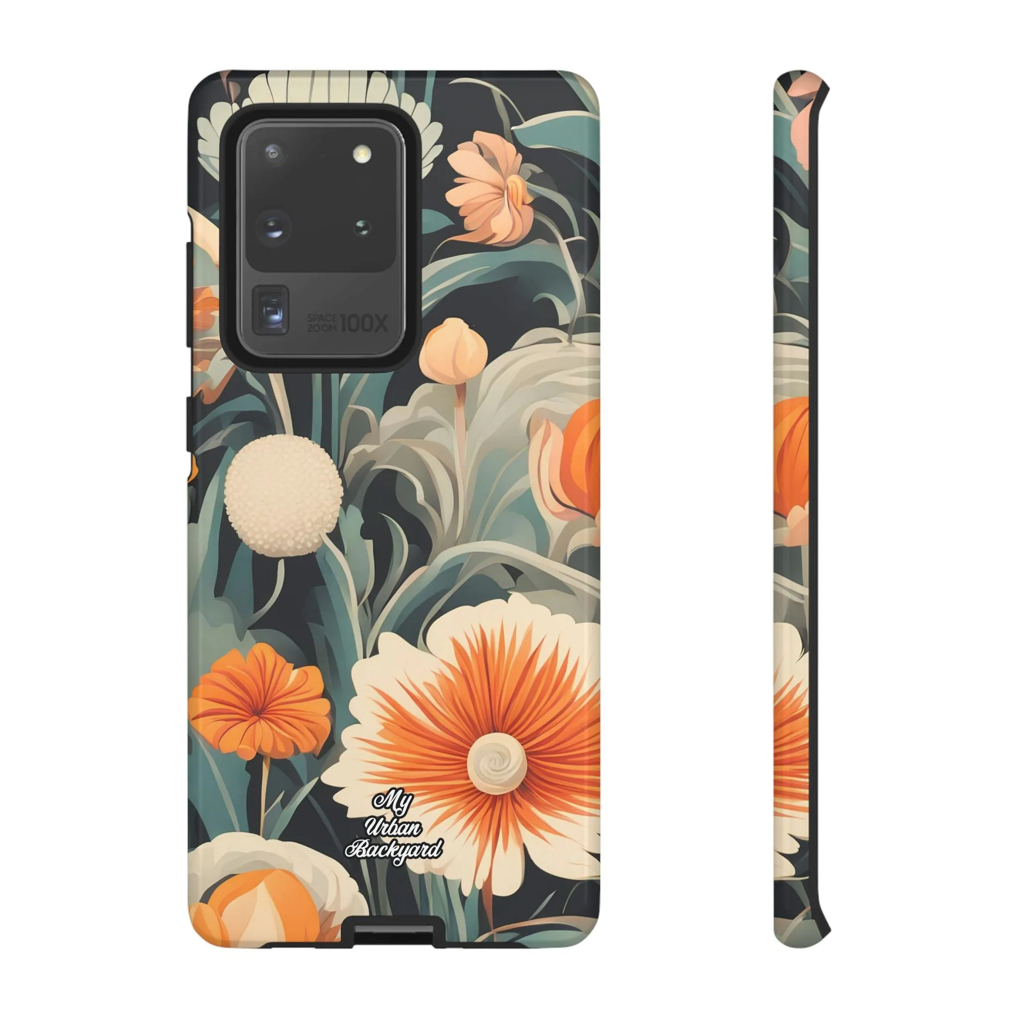 Orange and White Flowers, Cell Phone Case - Apple, Samsung or Google Pixel