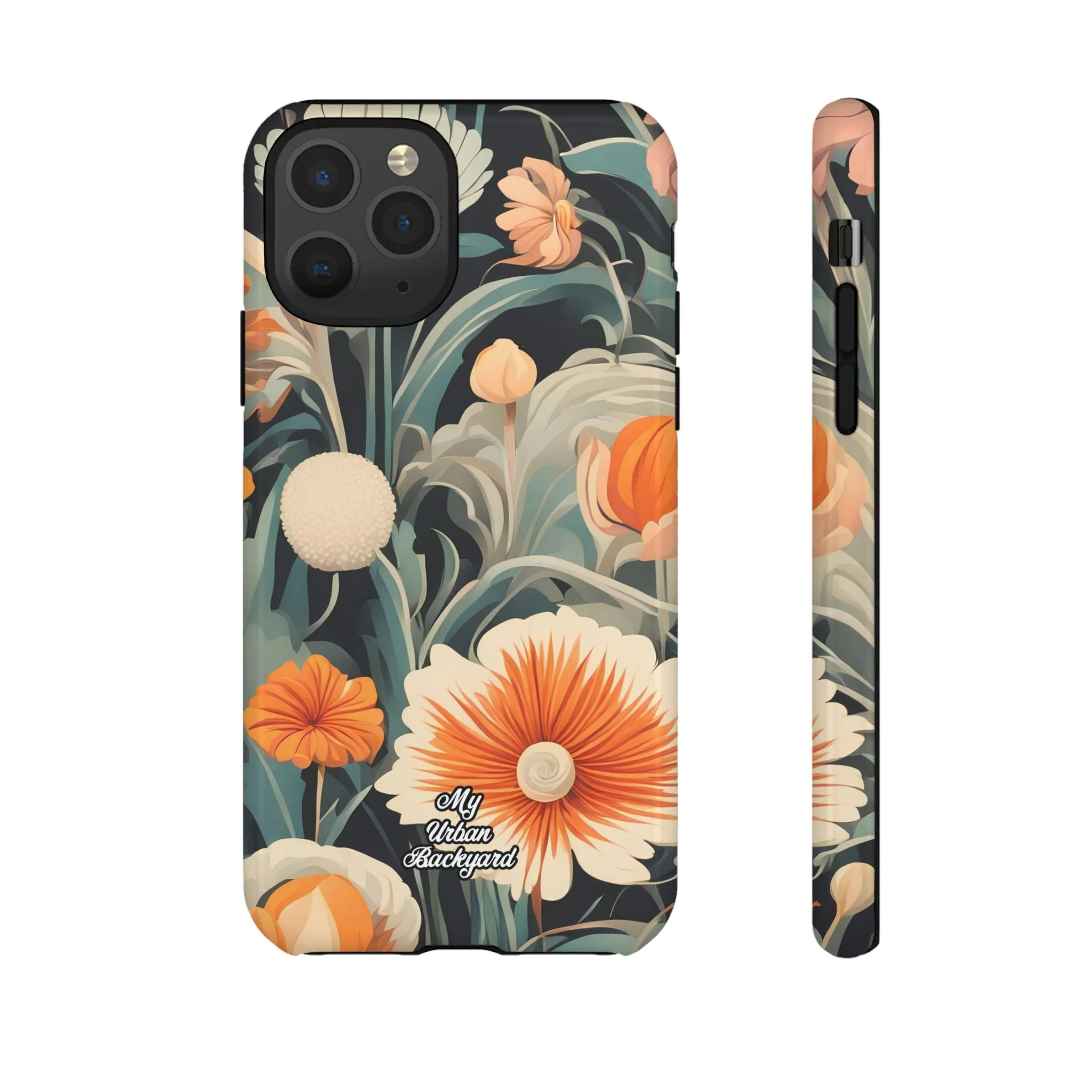 Orange and White Flowers, Cell Phone Case - Apple, Samsung or Google Pixel