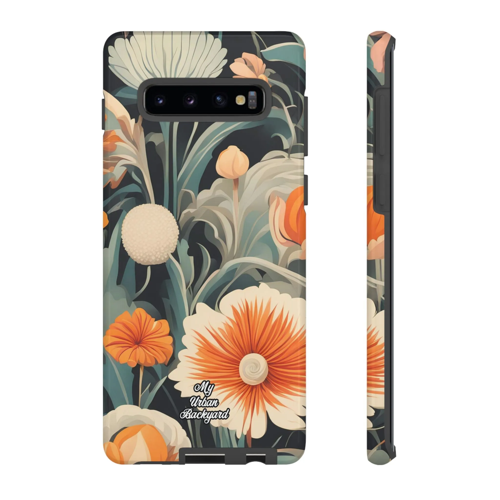 Orange and White Flowers, Cell Phone Case - Apple, Samsung or Google Pixel