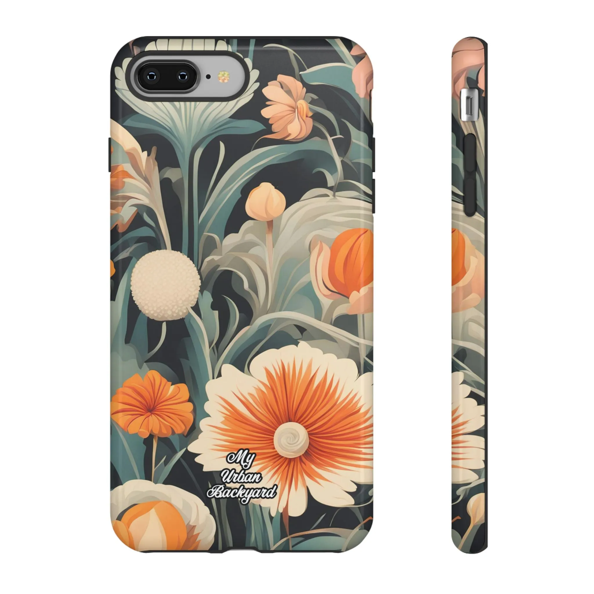 Orange and White Flowers, Cell Phone Case - Apple, Samsung or Google Pixel