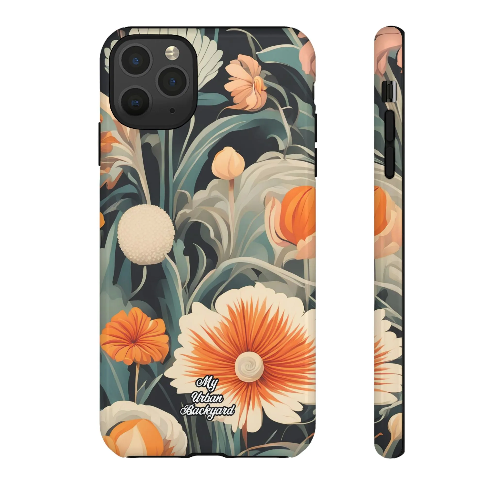 Orange and White Flowers, Cell Phone Case - Apple, Samsung or Google Pixel