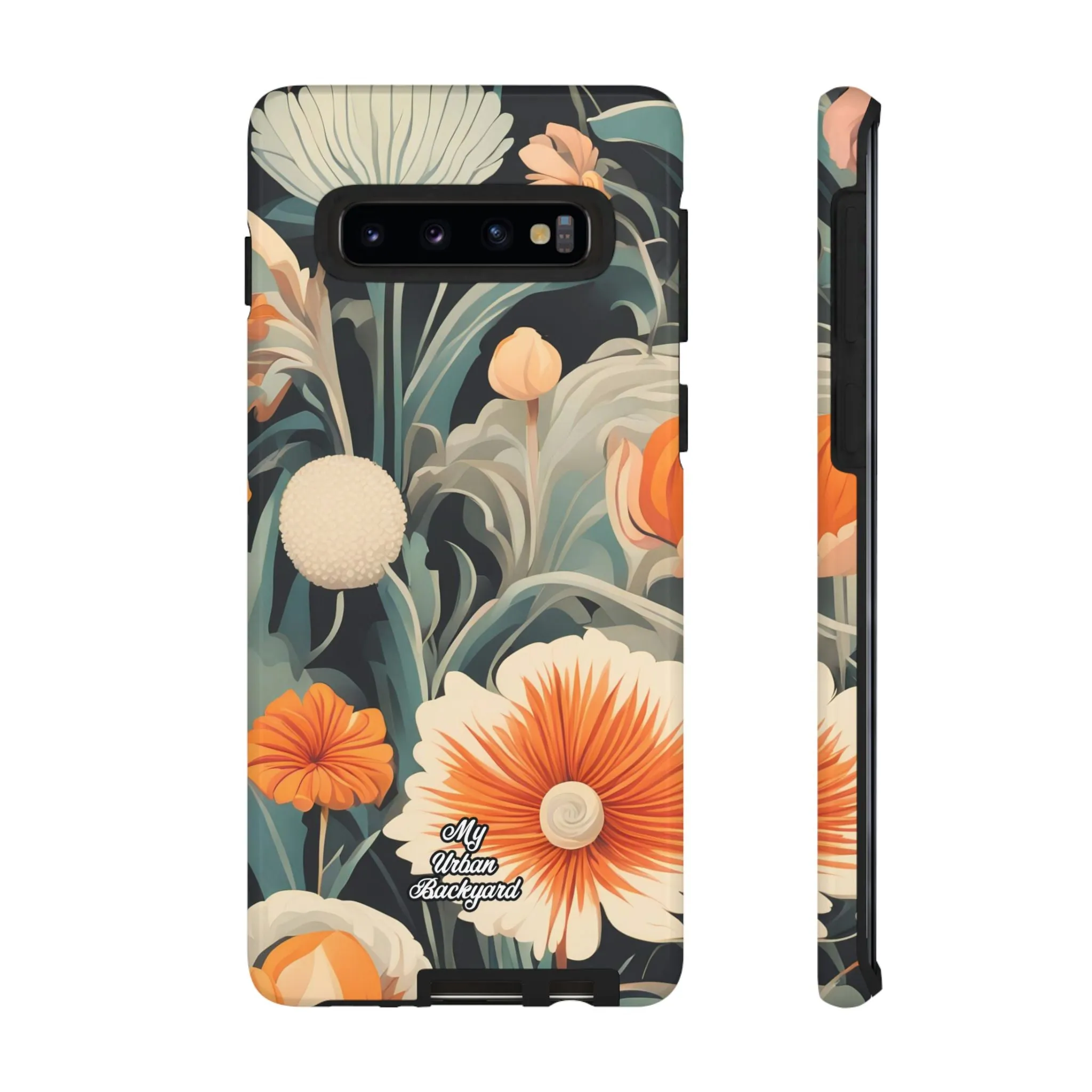 Orange and White Flowers, Cell Phone Case - Apple, Samsung or Google Pixel