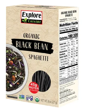 Organic Black Bean Spaghetti 8 Oz High Protein Pasta