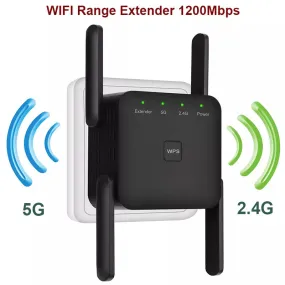 Outdoor Wifi Extender-5 Ghz WiFi Booster AC1200 Adapter 1200Mbps