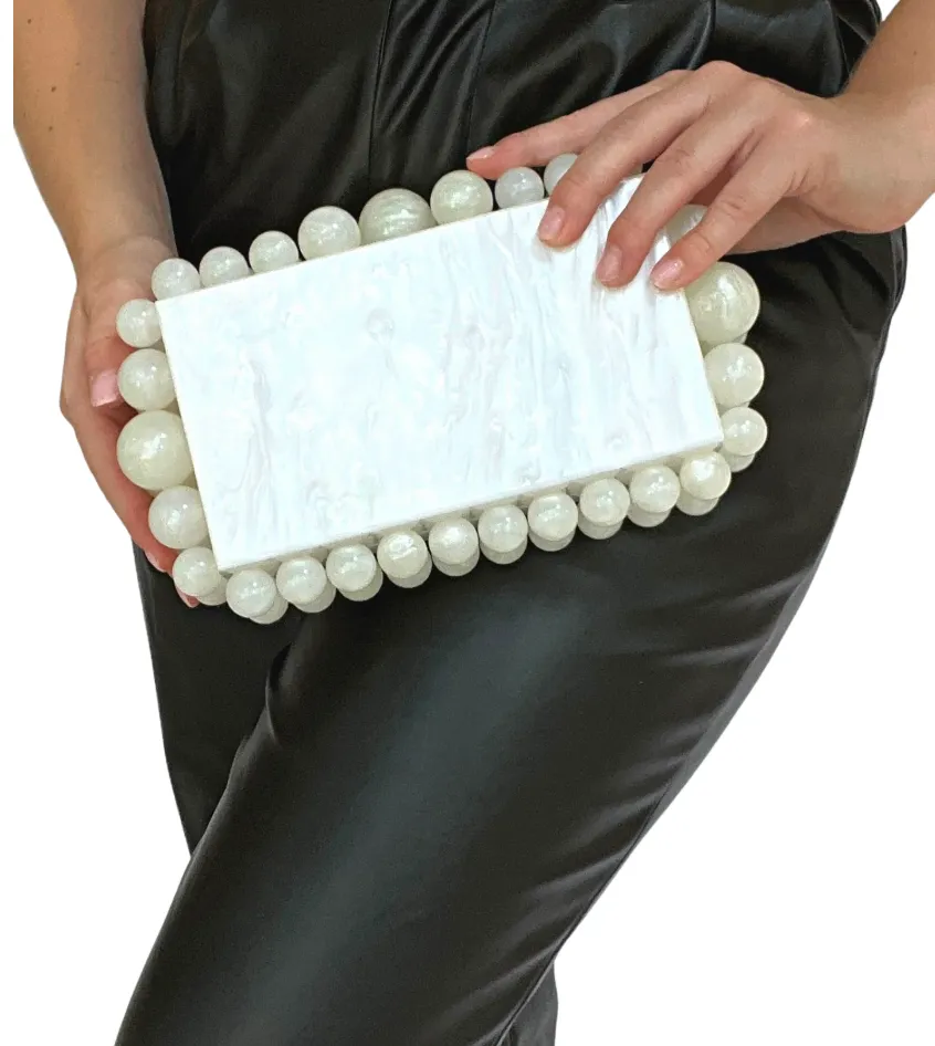 Pearl Acrylic Clutch