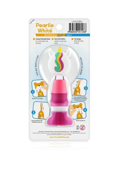 Pearlie White Kids Toothbrush - Unicorn