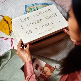 Personalised Wooden Keepsake Memory Box