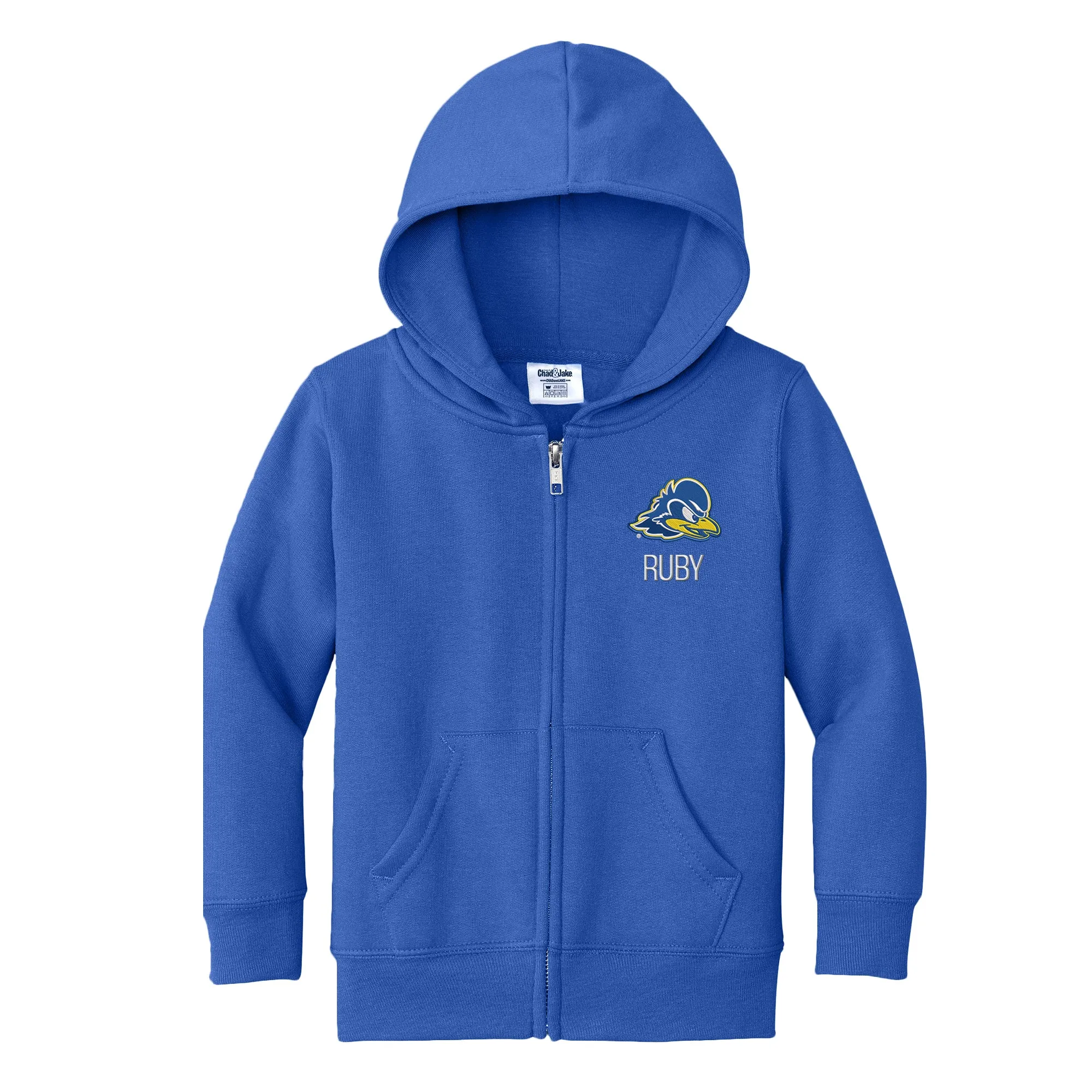 Personalized Delaware Fightin' Blue Hens Toddler Full-Zip Sweatshirt