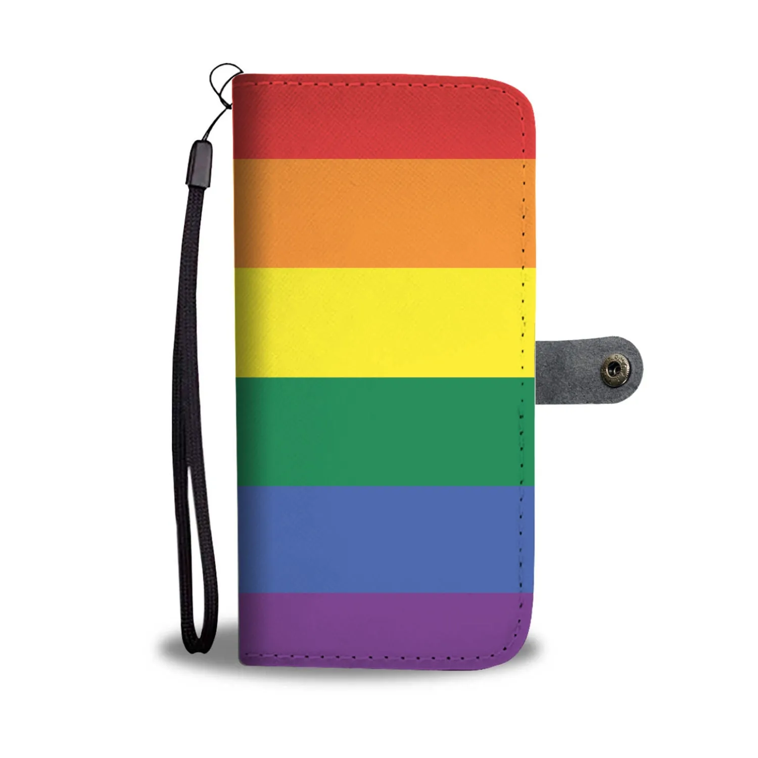 Personalized LGBT Flag Phone Wallet Case