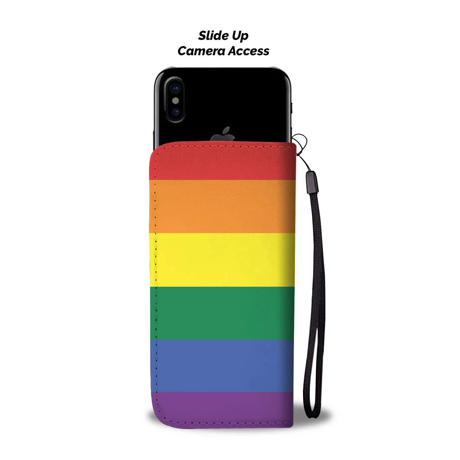 Personalized LGBT Flag Phone Wallet Case