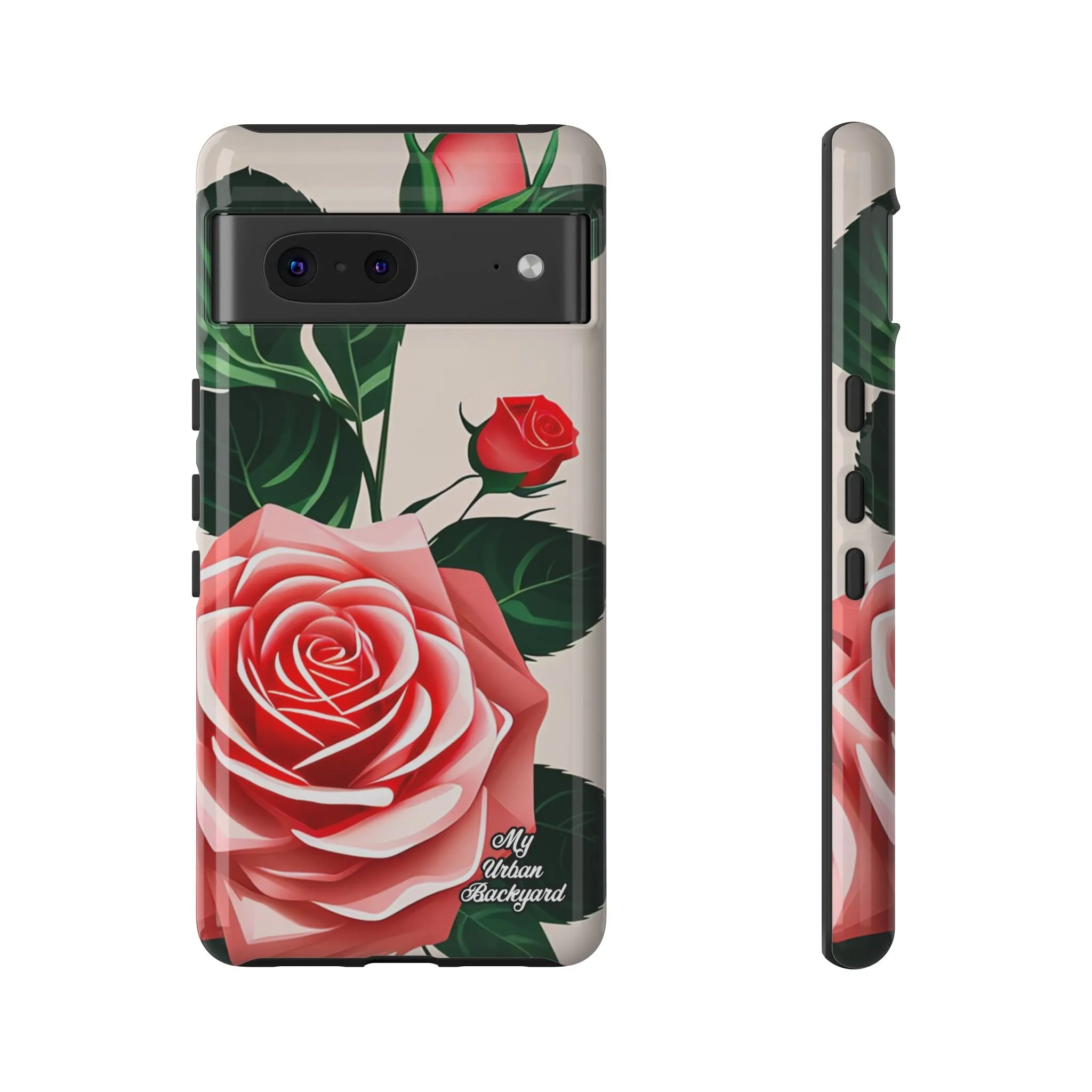 Pink Rose Flowers, Cell Phone Case - Apple, Samsung or Google Pixel