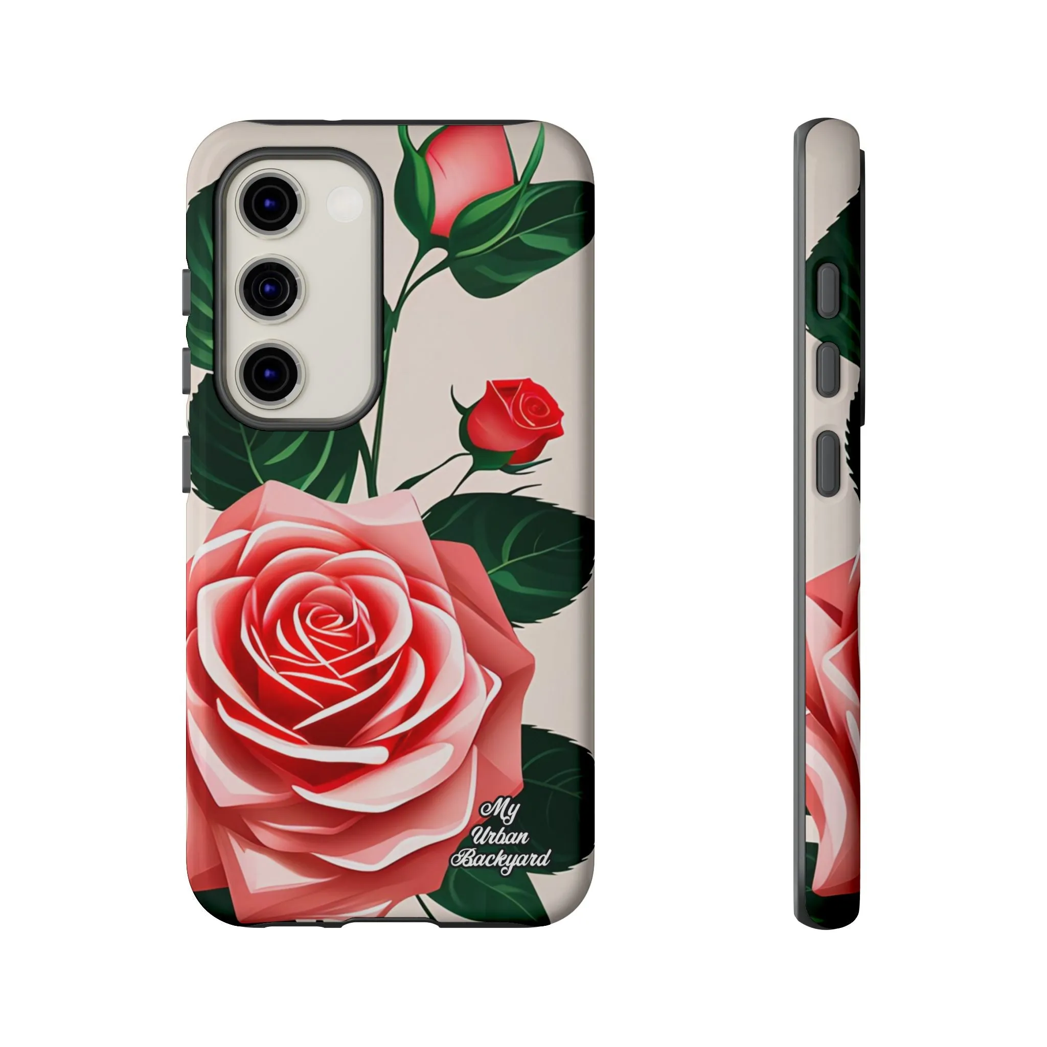 Pink Rose Flowers, Cell Phone Case - Apple, Samsung or Google Pixel