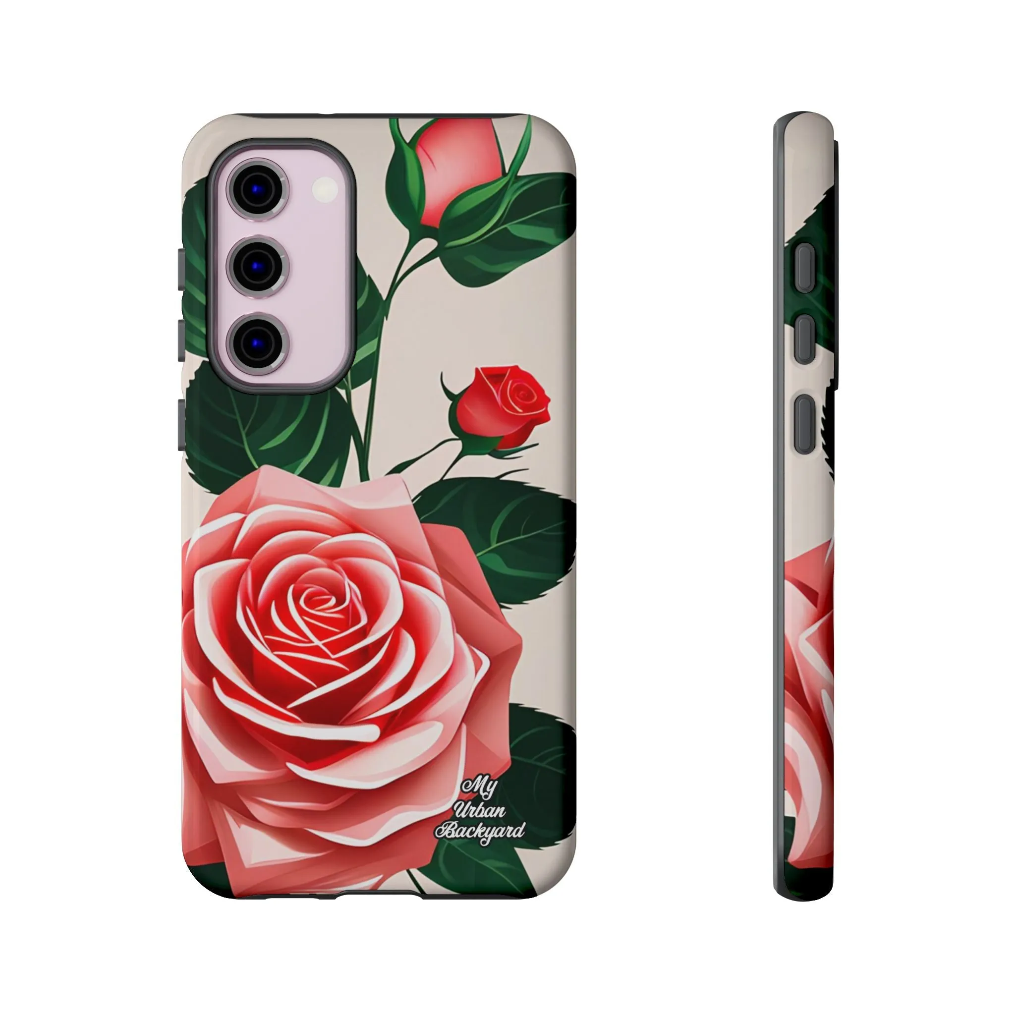 Pink Rose Flowers, Cell Phone Case - Apple, Samsung or Google Pixel